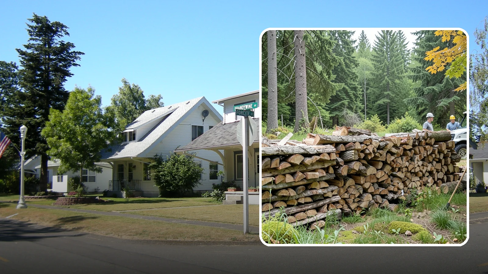 Firewood Area Cleanup in DuPont, Pierce County, WA - We give your entire firewood zone a full reset, clearing debris, scraps, and clutter from top to bottom.