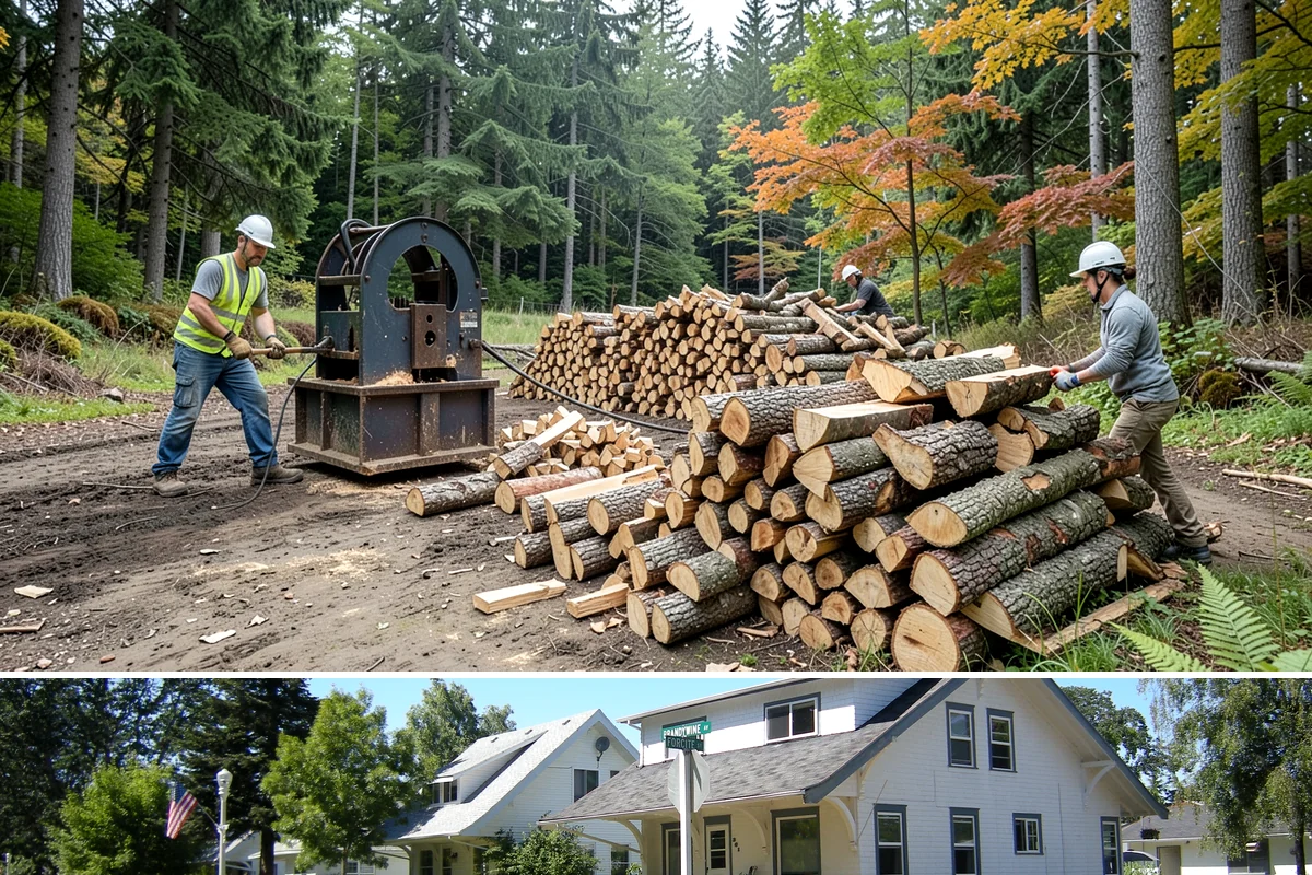 Firewood Area Cleanup in DuPont, Pierce County, WA - Early spring is the sweet spot for a full reset after winter, though a fall visit preps the space ahead of heating season.