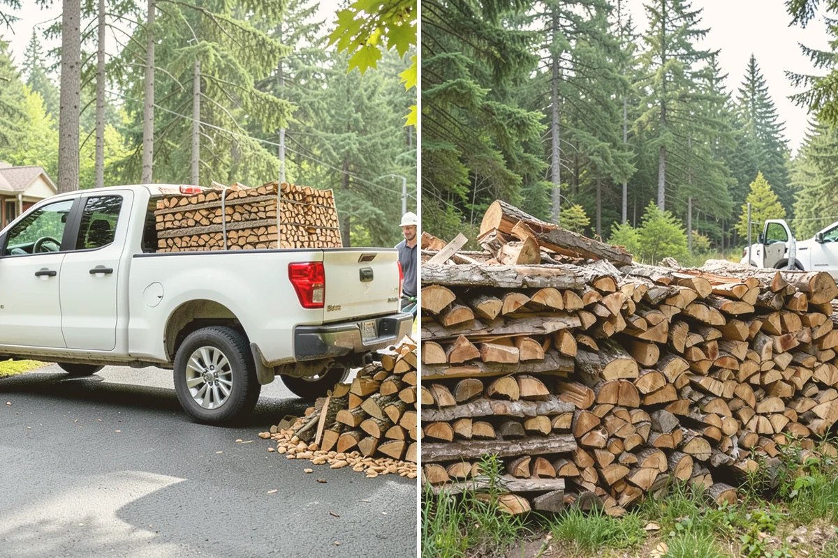 Firewood Area Cleanup in Eatonville, Pierce County, WA - Assess the full firewood area and note all the material to clear