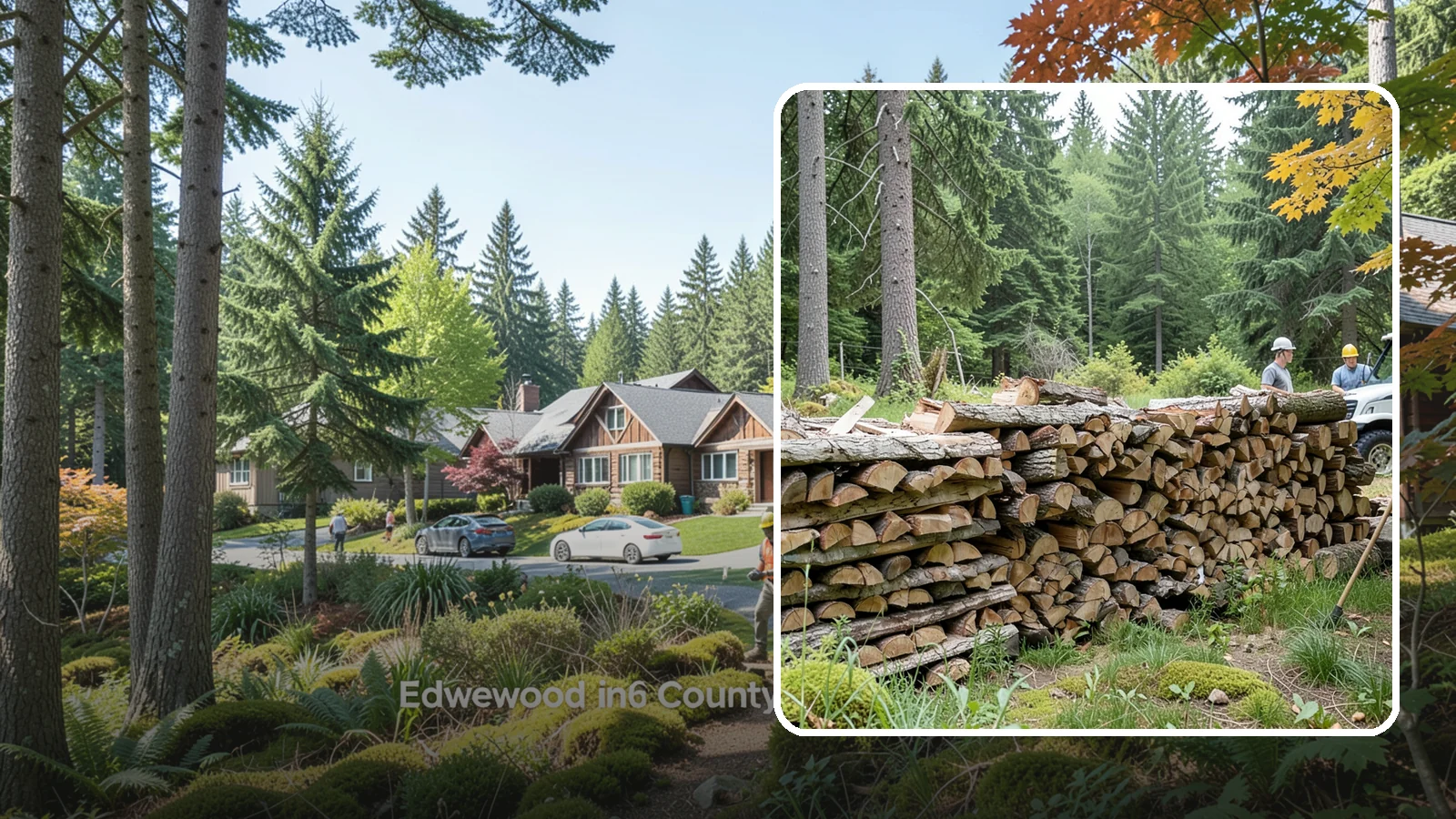 Firewood Area Cleanup in Edgewood, Pierce County, WA - We give your entire firewood zone a full reset, clearing debris, scraps, and clutter from top to bottom.