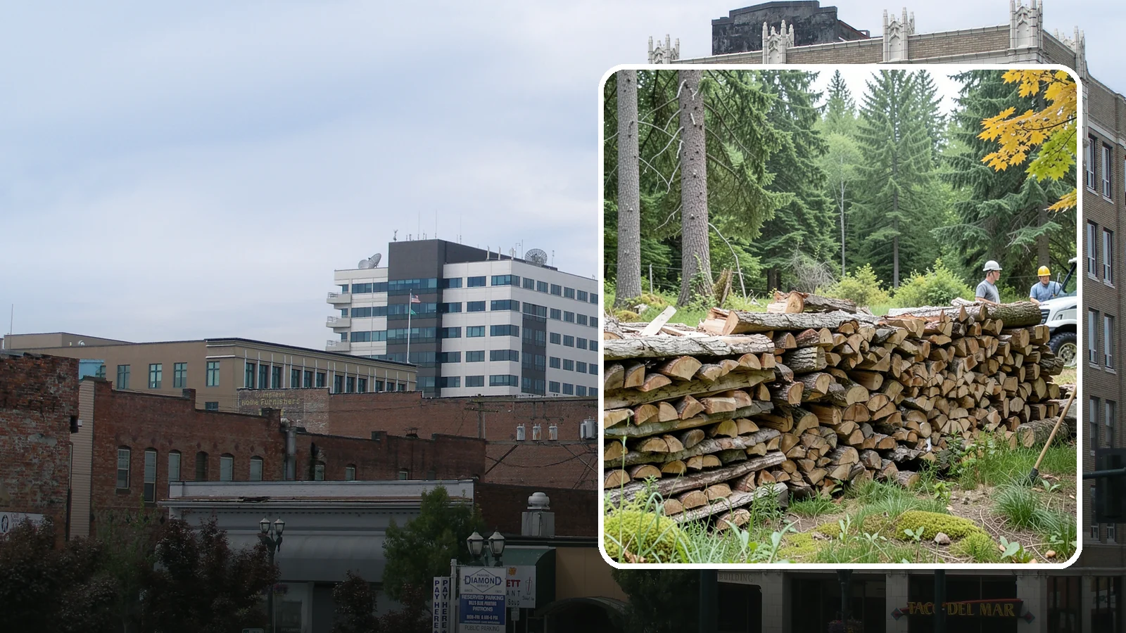 Firewood Area Cleanup in Everett, Snohomish County, WA - We give your entire firewood zone a full reset, clearing debris, scraps, and clutter from top to bottom.