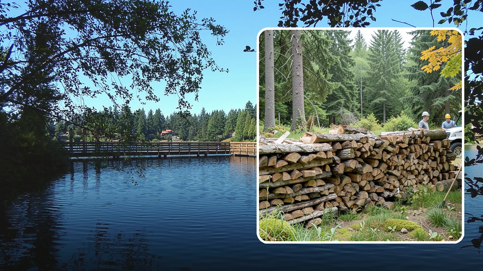 Firewood Area Cleanup in Federal Way, King County, WA - We give your entire firewood zone a full reset, clearing debris, scraps, and clutter from top to bottom.