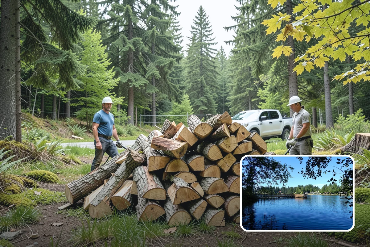 Firewood Area Cleanup in Federal Way, King County, WA - Restores the whole firewood zone in one visit