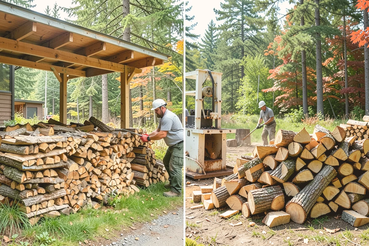 Firewood Area Cleanup in Fife, Pierce County, WA - Assess the full firewood area and note all the material to clear
