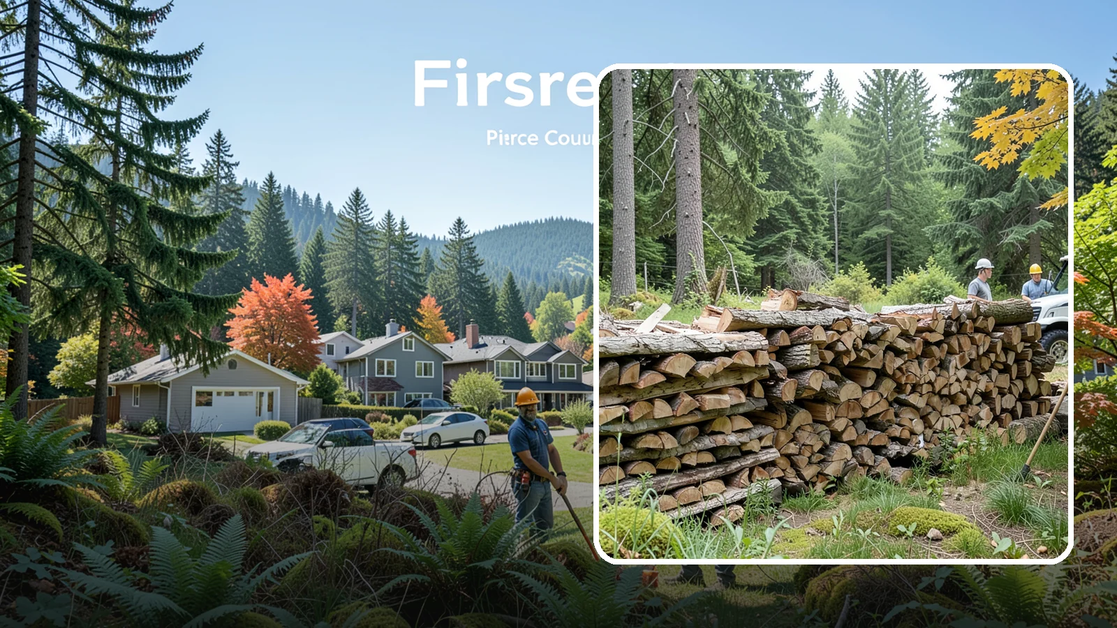 Firewood Area Cleanup in Fircrest, Pierce County, WA - We give your entire firewood zone a full reset, clearing debris, scraps, and clutter from top to bottom.