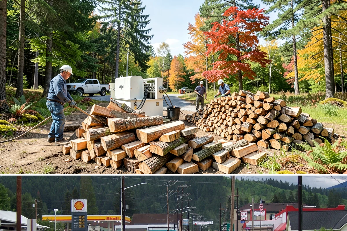 Firewood Area Cleanup in Granite Falls, Snohomish County, WA - Early spring is the sweet spot for a full reset after winter, though a fall visit preps the space ahead of heating season.
