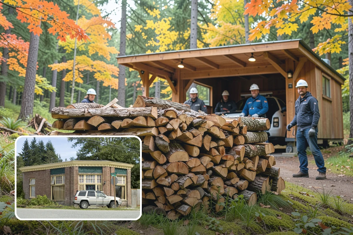 Firewood Area Cleanup in Hamilton, Skagit County, WA - Restores the whole firewood zone in one visit