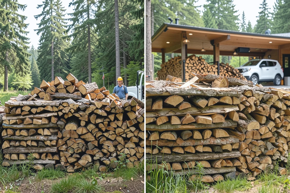Firewood Area Cleanup in Hamilton, Skagit County, WA - Assess the full firewood area and note all the material to clear