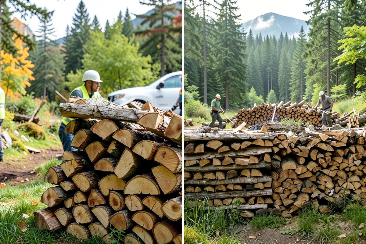Firewood Area Cleanup in Kenmore, King County, WA - Assess the full firewood area and note all the material to clear