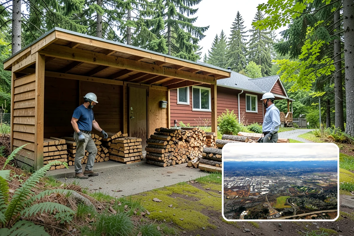 Firewood Area Cleanup in Kent, King County, WA - Restores the whole firewood zone in one visit