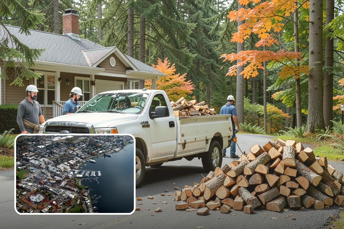 Firewood Area Cleanup in Kirkland, King County, WA - Restores the whole firewood zone in one visit