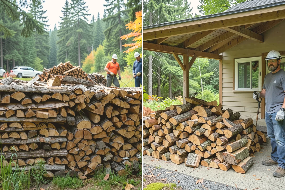 Firewood Area Cleanup in Kirkland, King County, WA - Assess the full firewood area and note all the material to clear