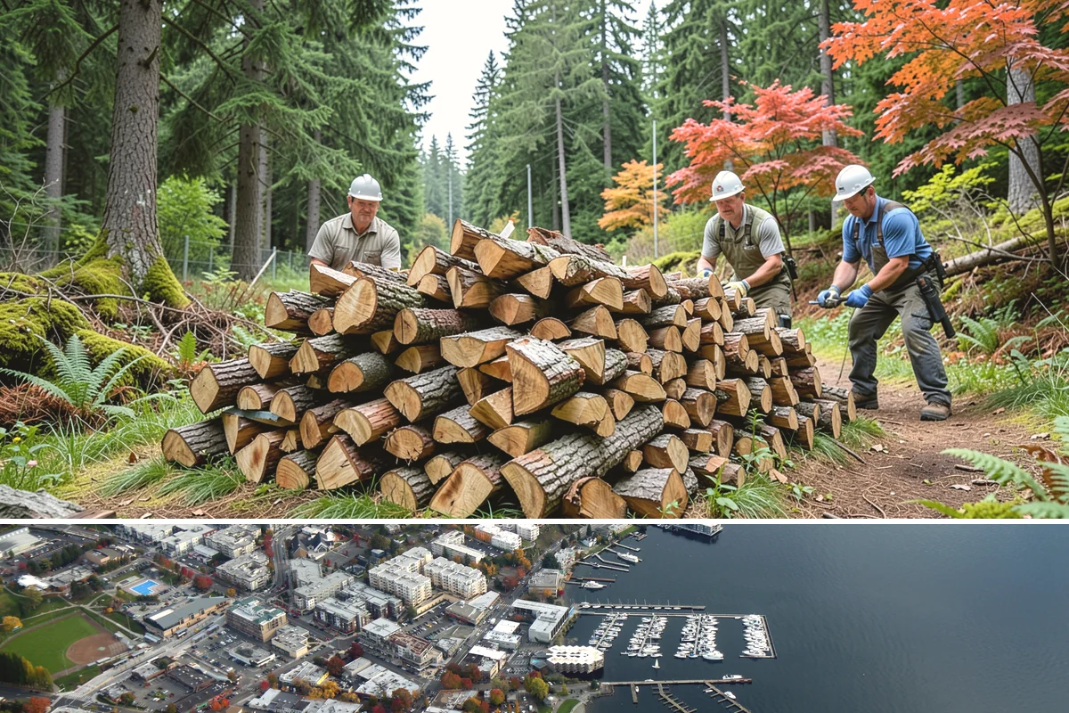 Firewood Area Cleanup in Kirkland, King County, WA - Early spring is the sweet spot for a full reset after winter, though a fall visit preps the space ahead of heating season.