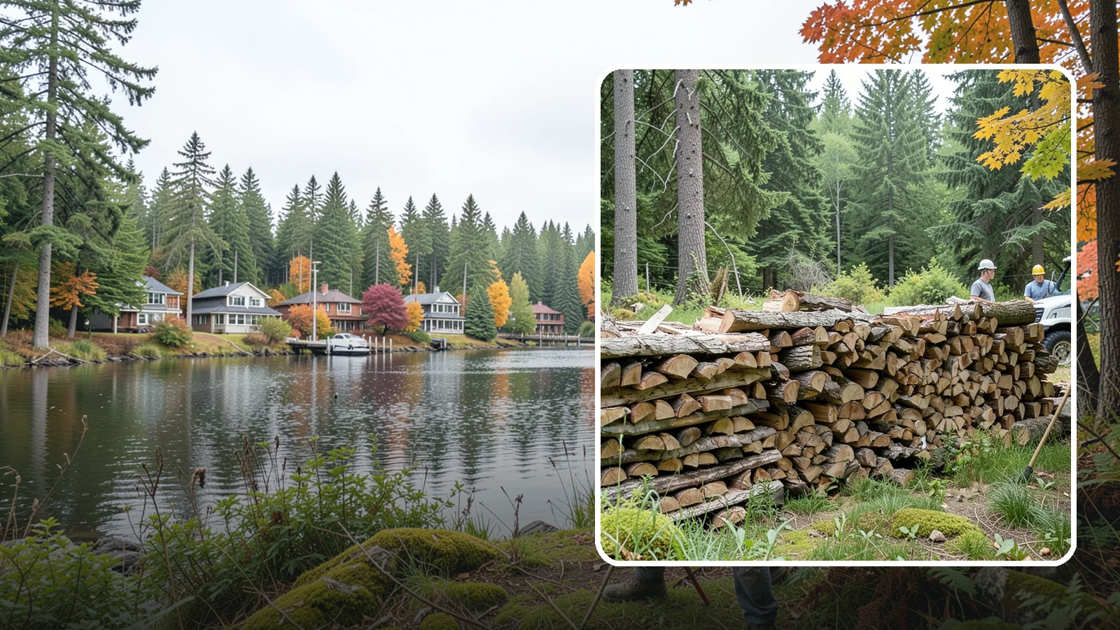 Firewood Area Cleanup in La Conner, Skagit County, WA - We give your entire firewood zone a full reset, clearing debris, scraps, and clutter from top to bottom.