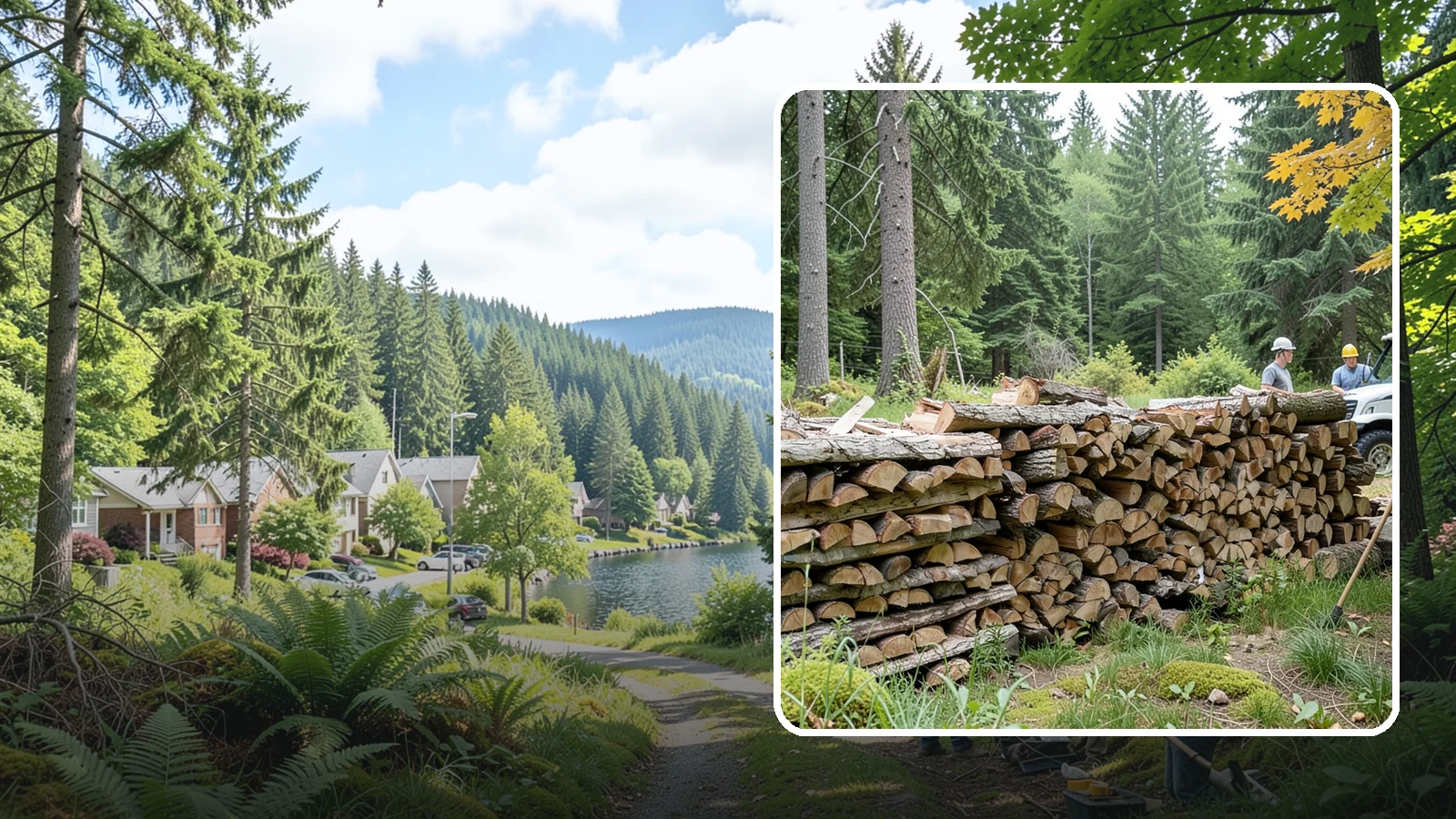 Firewood Area Cleanup in Lake Forest Park, King County, WA - We give your entire firewood zone a full reset, clearing debris, scraps, and clutter from top to bottom.