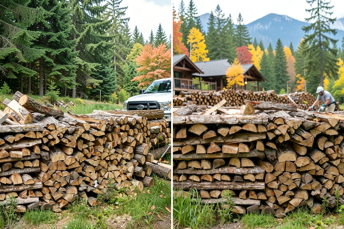 Firewood Area Cleanup in Lake Forest Park, King County, WA - Assess the full firewood area and note all the material to clear