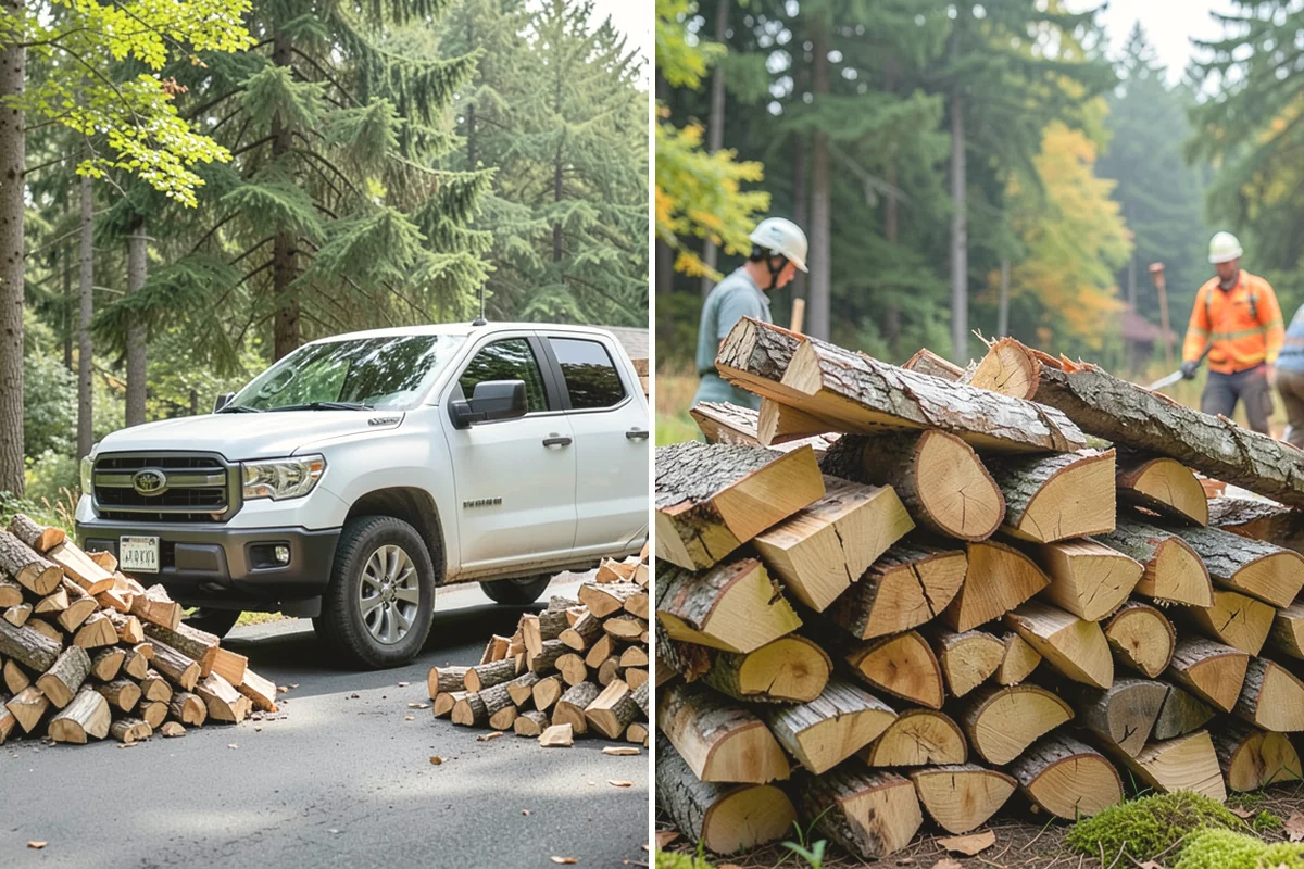 Firewood Area Cleanup in Lake Stevens, Snohomish County, WA - Assess the full firewood area and note all the material to clear