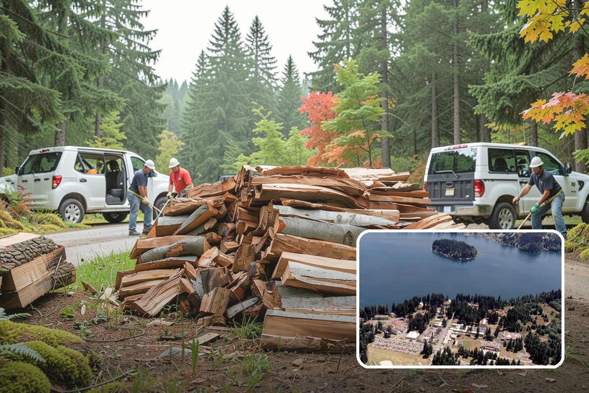 Firewood Area Cleanup in Lakewood, Pierce County, WA - Restores the whole firewood zone in one visit