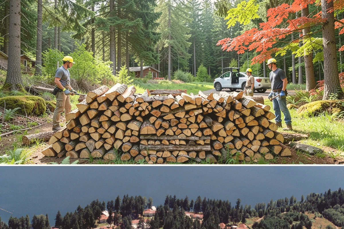 Firewood Area Cleanup in Lakewood, Pierce County, WA - Early spring is the sweet spot for a full reset after winter, though a fall visit preps the space ahead of heating season.
