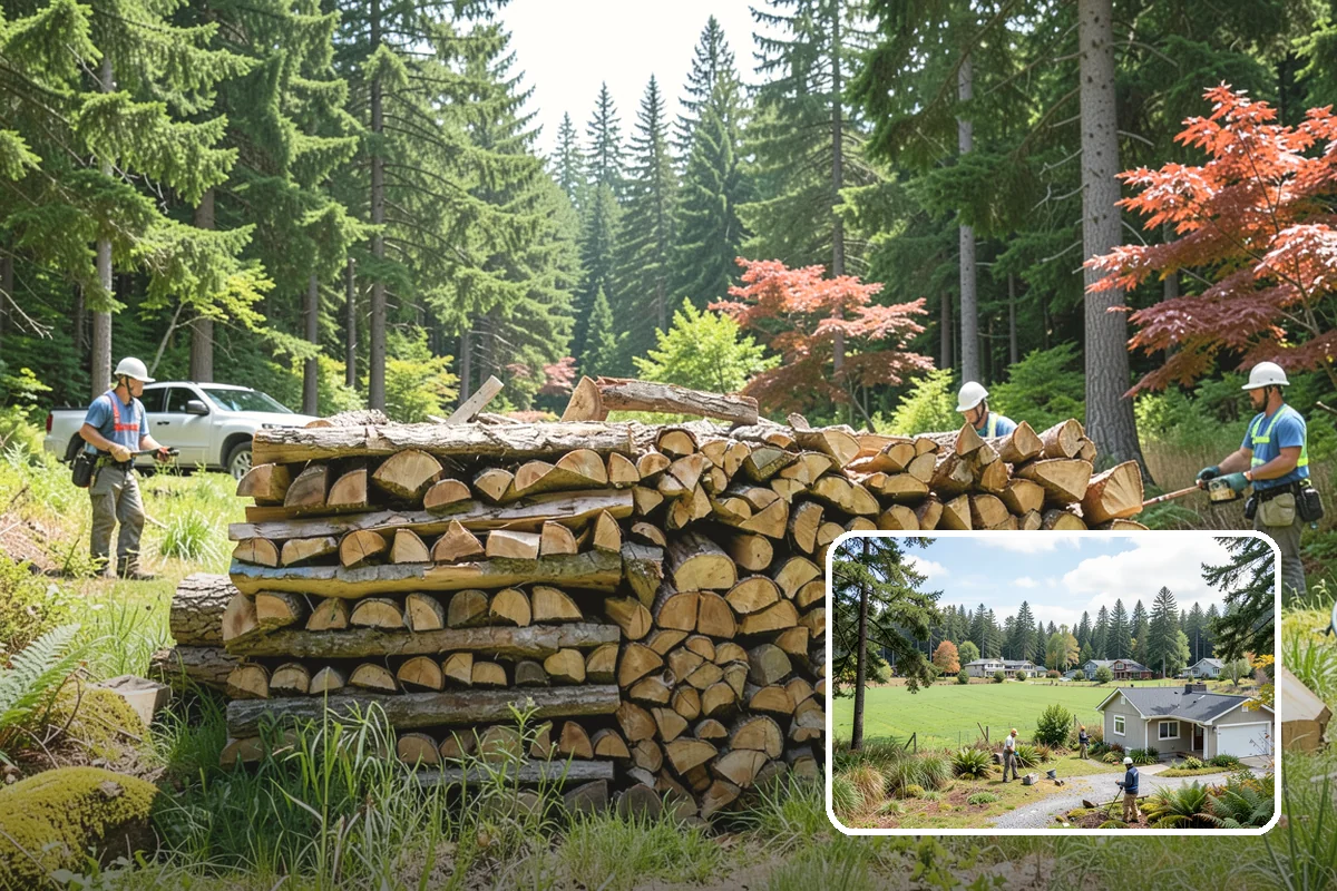Firewood Area Cleanup in Lyman, WA - Restores the whole firewood zone in one visit