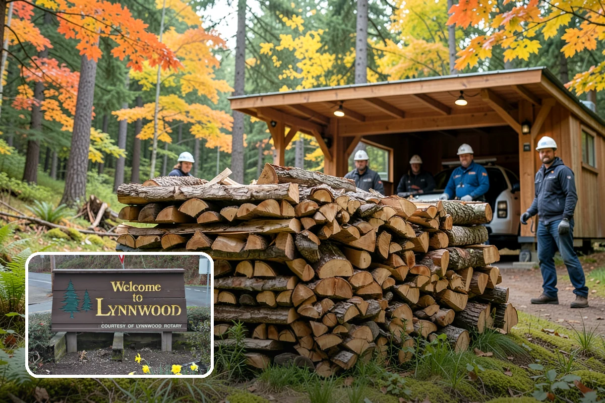 Firewood Area Cleanup in Lynnwood, Snohomish County, WA - Restores the whole firewood zone in one visit