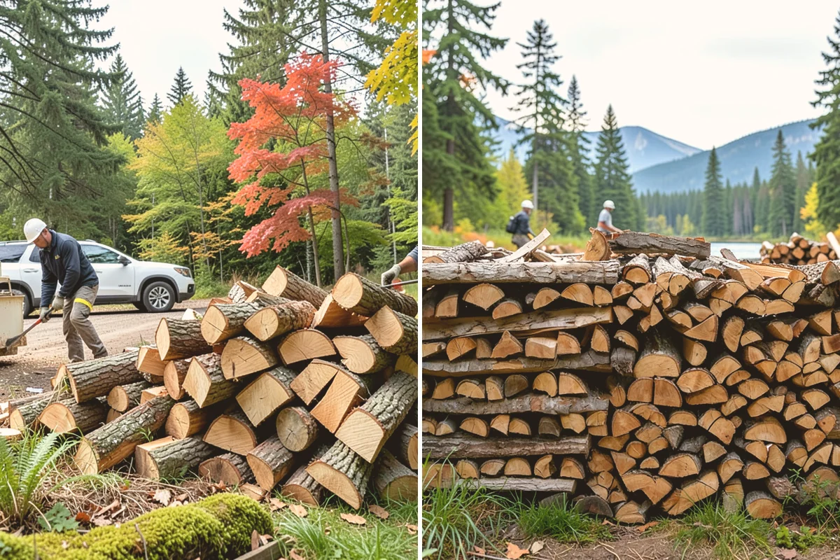 Firewood Area Cleanup in Lynnwood, Snohomish County, WA - Assess the full firewood area and note all the material to clear