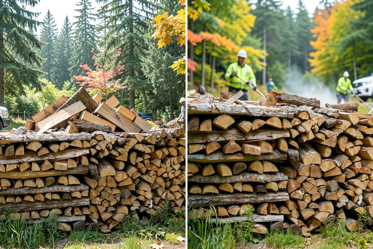 Firewood Area Cleanup in Maple Valley, King County, WA - Assess the full firewood area and note all the material to clear