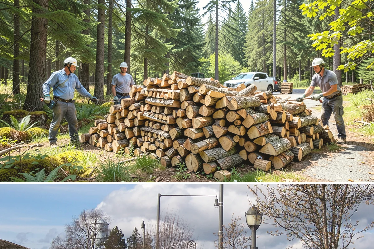Firewood Area Cleanup in Marysville, Snohomish County, WA - Early spring is the sweet spot for a full reset after winter, though a fall visit preps the space ahead of heating season.