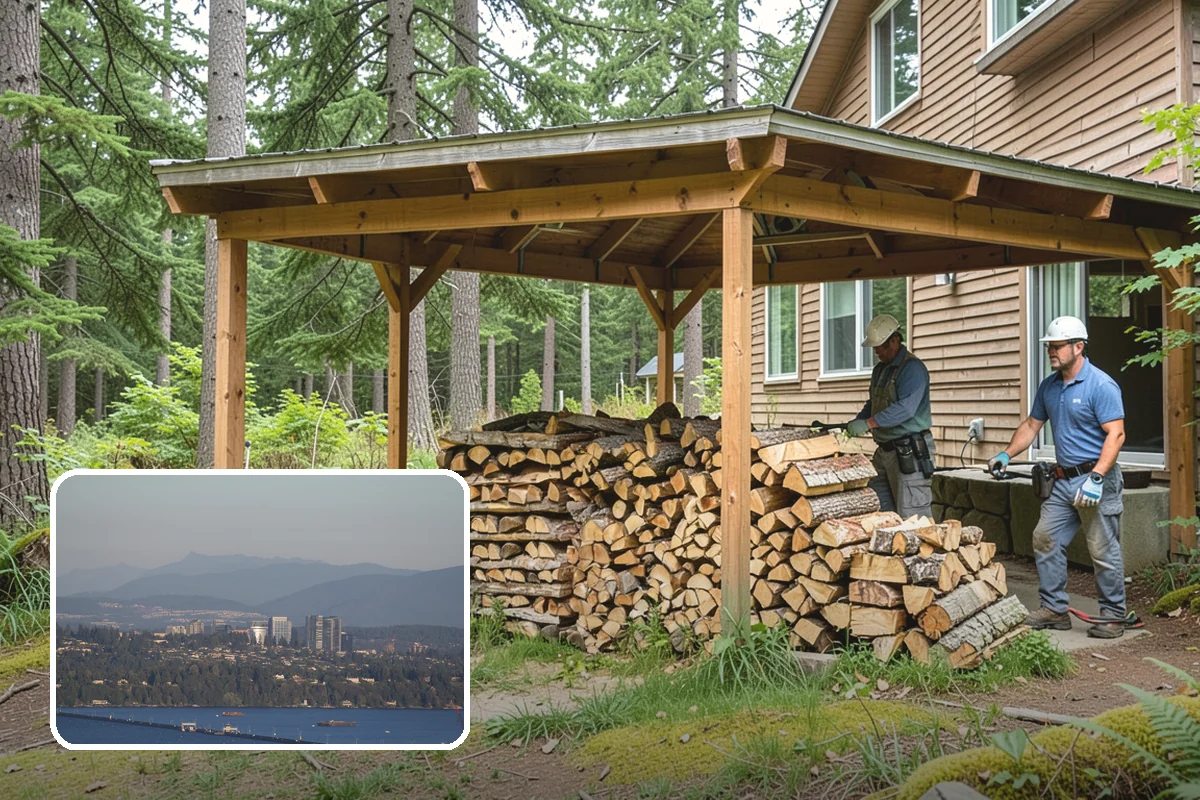 Firewood Area Cleanup in Medina, King County, WA - Restores the whole firewood zone in one visit