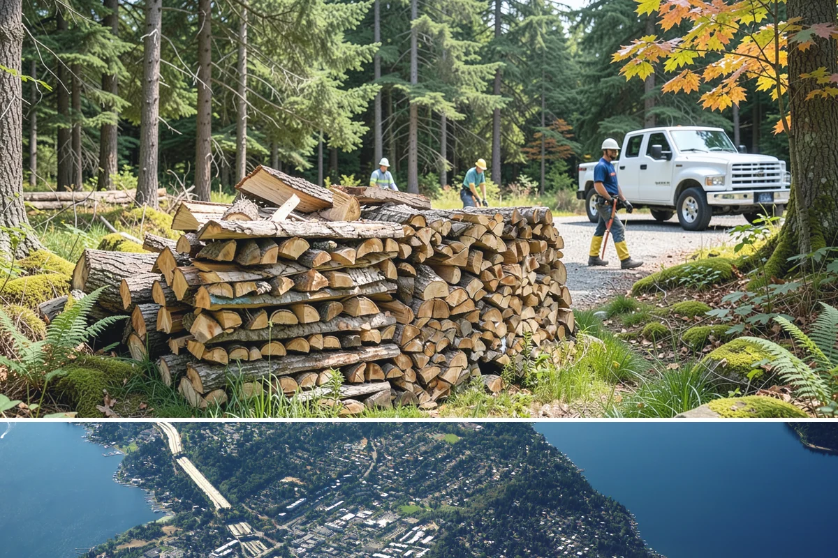Firewood Area Cleanup in Mercer Island, King County, WA - Early spring is the sweet spot for a full reset after winter, though a fall visit preps the space ahead of heating season.