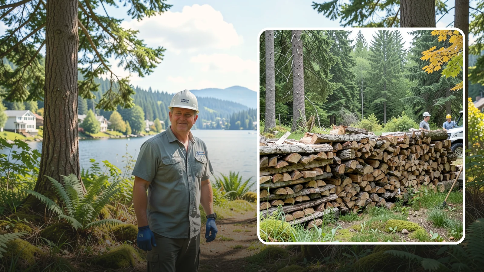 Firewood Area Cleanup in Milton, King County, WA - We give your entire firewood zone a full reset, clearing debris, scraps, and clutter from top to bottom.