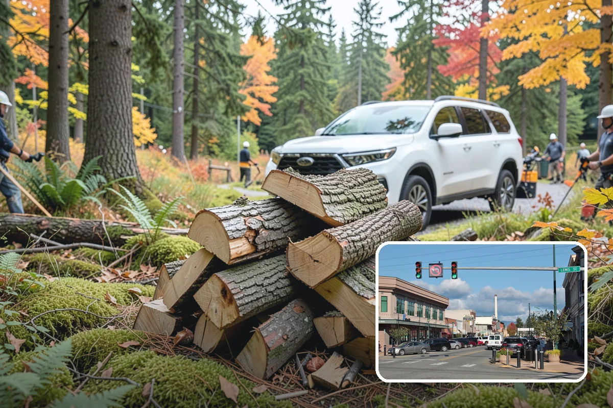 Firewood Area Cleanup in Monroe, Snohomish County, WA - Restores the whole firewood zone in one visit