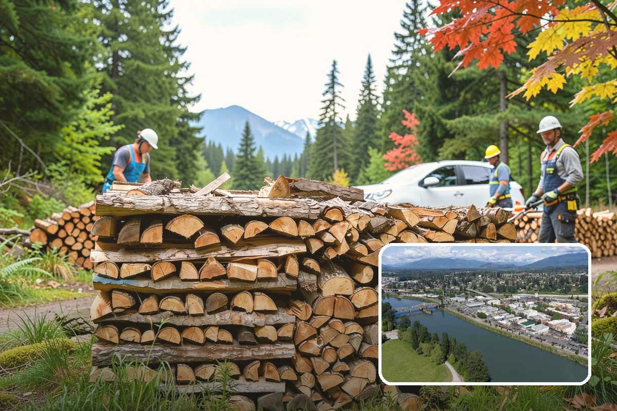Firewood Area Cleanup in Mount Vernon, Skagit County, WA - Restores the whole firewood zone in one visit