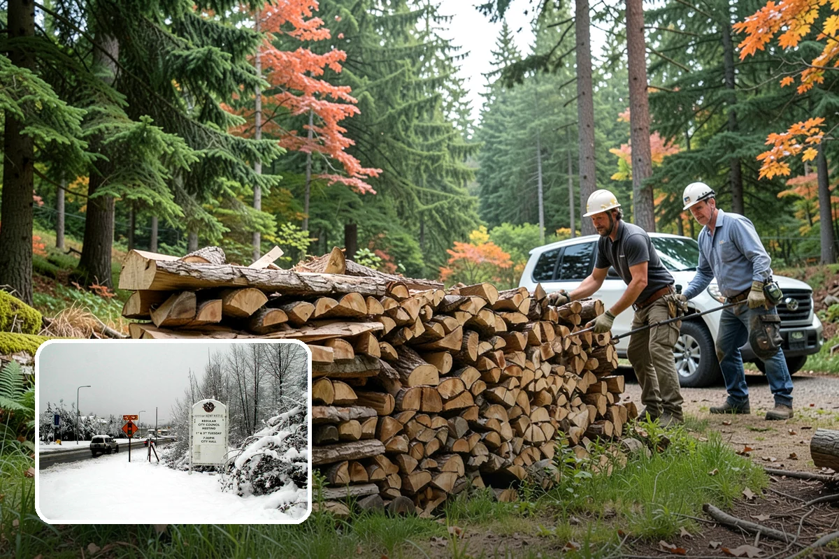 Firewood Area Cleanup in Newcastle, King County, WA - Restores the whole firewood zone in one visit