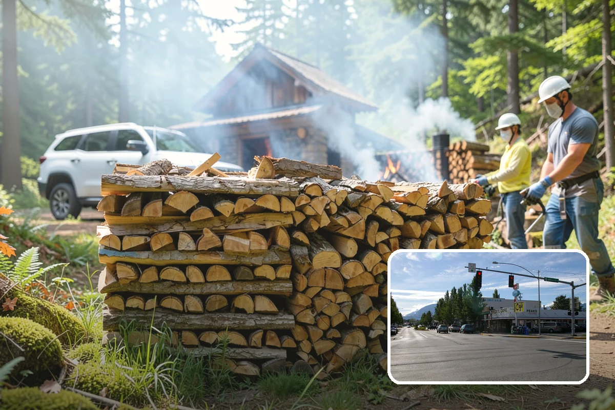 Firewood Area Cleanup in North Bend, King County, WA - Restores the whole firewood zone in one visit