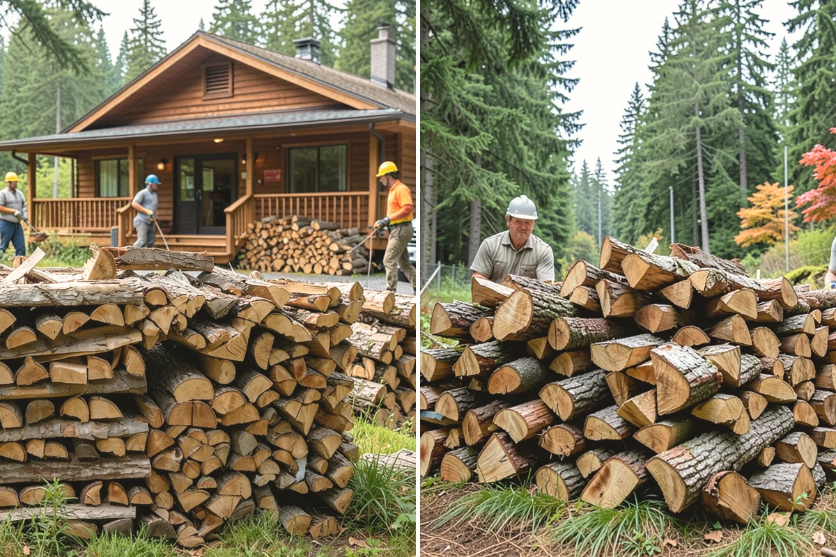Firewood Area Cleanup in Oak Harbor, Island County, WA - Assess the full firewood area and note all the material to clear
