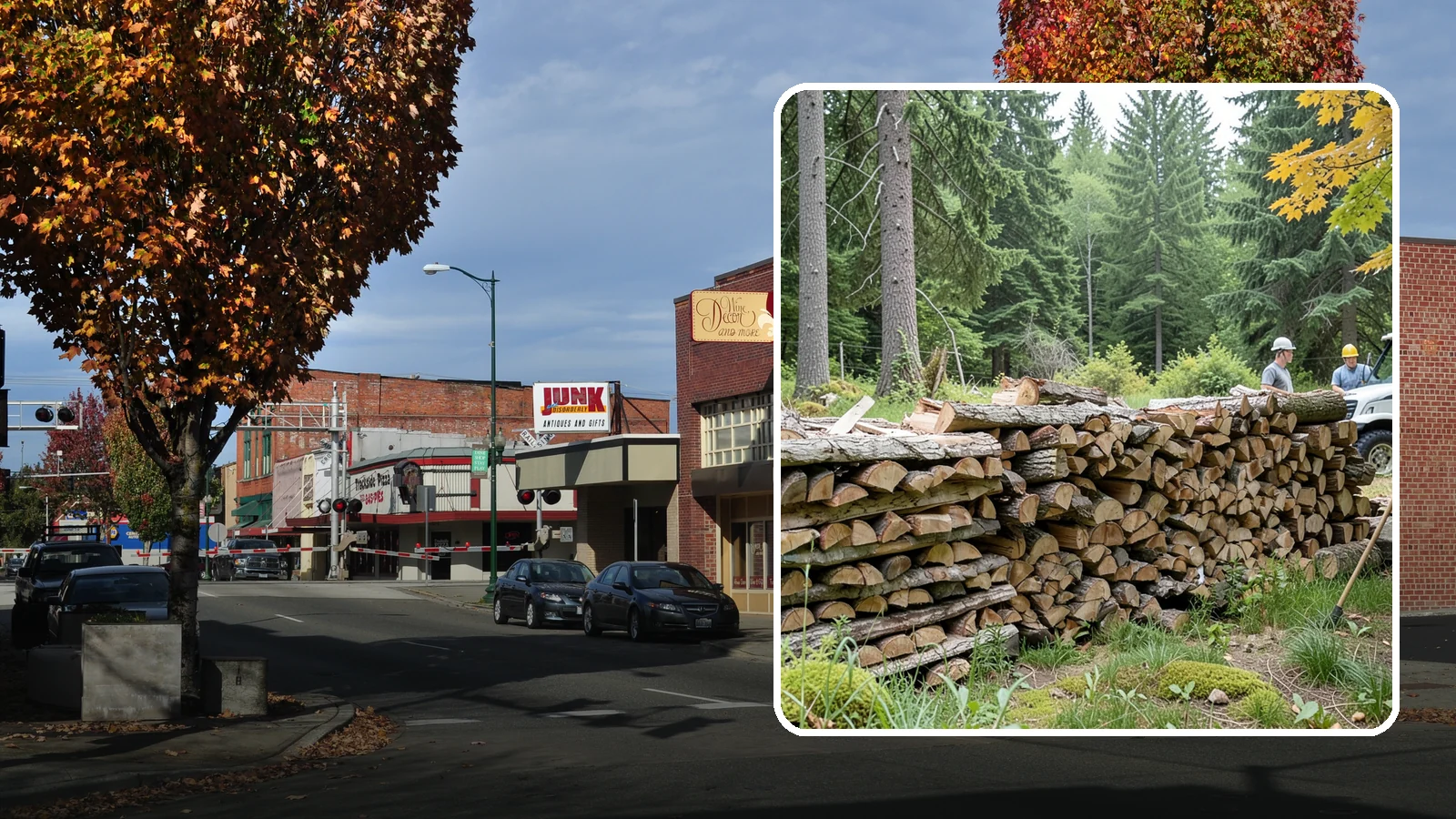 Firewood Area Cleanup in Puyallup, Pierce County, WA - We give your entire firewood zone a full reset, clearing debris, scraps, and clutter from top to bottom.