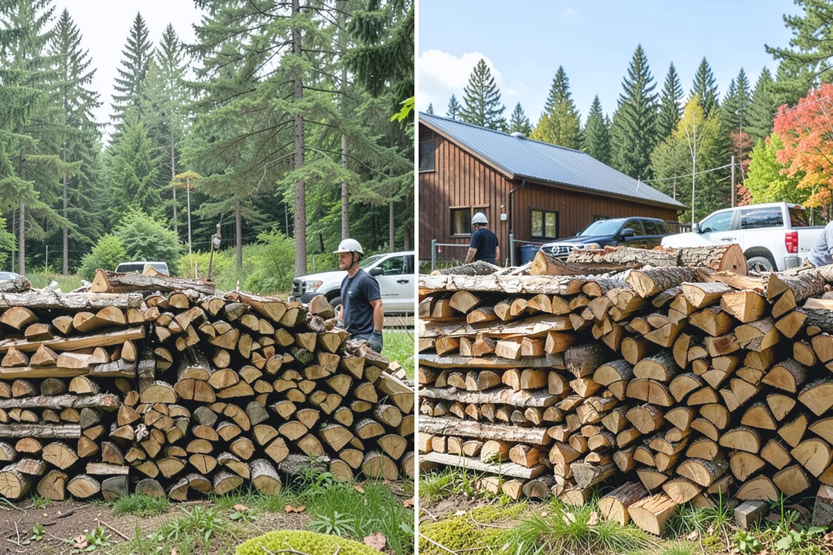 Firewood Area Cleanup in Renton, King County, WA - Assess the full firewood area and note all the material to clear
