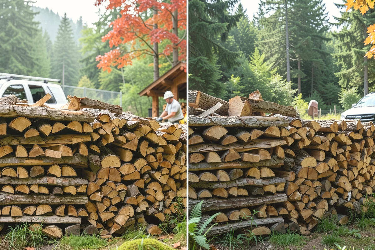 Firewood Area Cleanup in Ruston, Pierce County, WA - Assess the full firewood area and note all the material to clear
