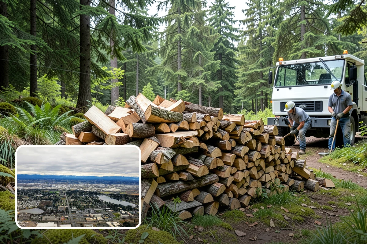Firewood Area Cleanup in SeaTac, WA - Restores the whole firewood zone in one visit