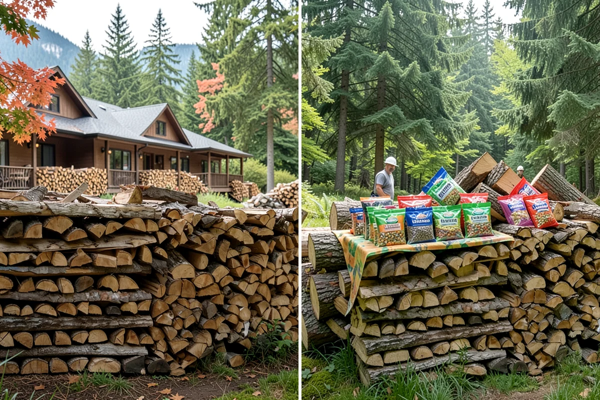 Firewood Area Cleanup in SeaTac, WA - Assess the full firewood area and note all the material to clear