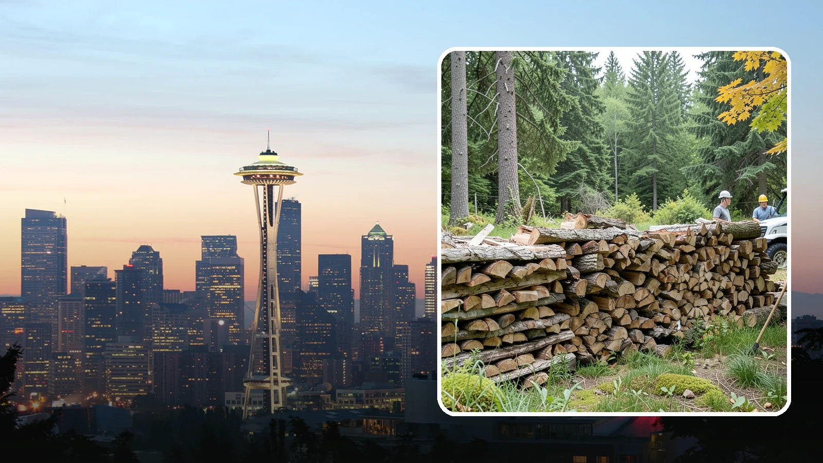 Firewood Area Cleanup in Seattle, King County, WA - We give your entire firewood zone a full reset, clearing debris, scraps, and clutter from top to bottom.