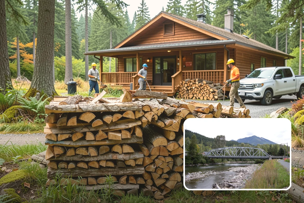 Firewood Area Cleanup in Skykomish, King County, WA - Restores the whole firewood zone in one visit