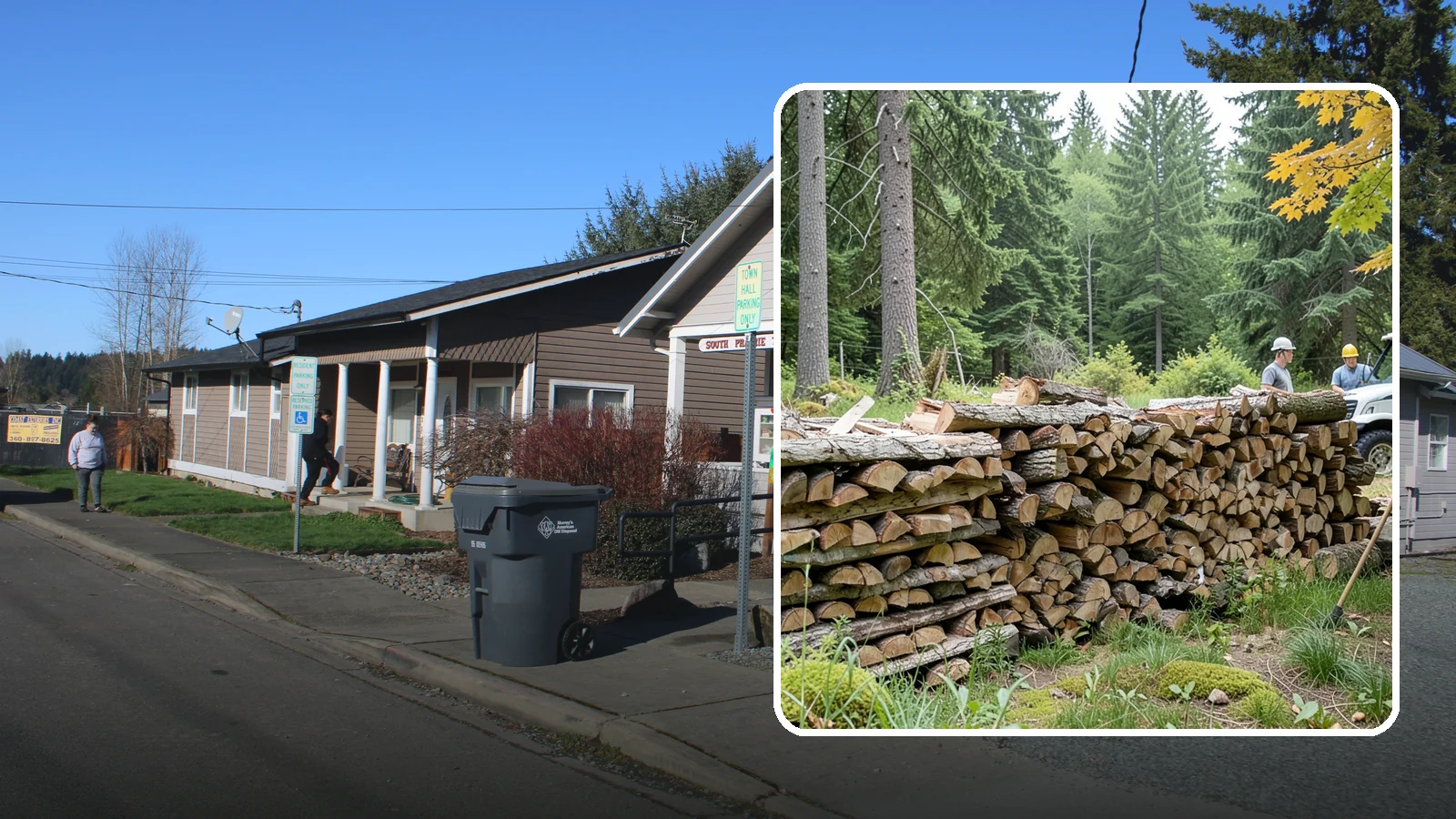 Firewood Area Cleanup in South Prairie, Pierce County, WA - We give your entire firewood zone a full reset, clearing debris, scraps, and clutter from top to bottom.