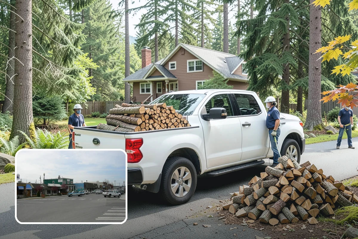 Firewood Area Cleanup in Stanwood, Snohomish County, WA - Restores the whole firewood zone in one visit