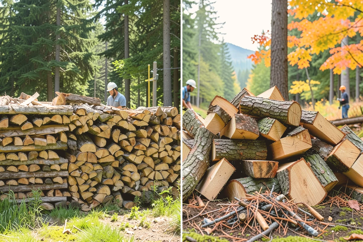 Firewood Area Cleanup in Stanwood, Snohomish County, WA - Assess the full firewood area and note all the material to clear