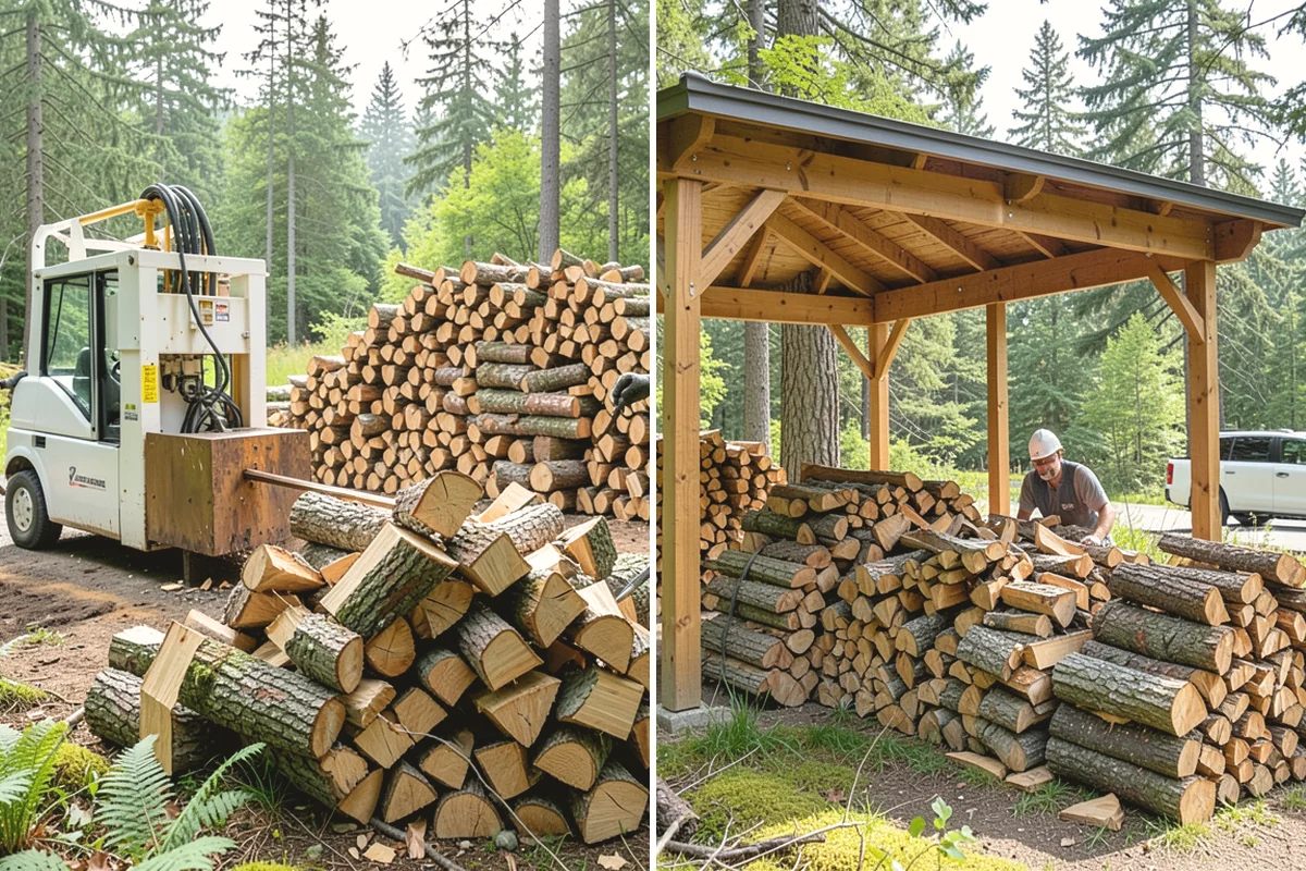 Firewood Area Cleanup in Steilacoom, Pierce County, WA - Assess the full firewood area and note all the material to clear