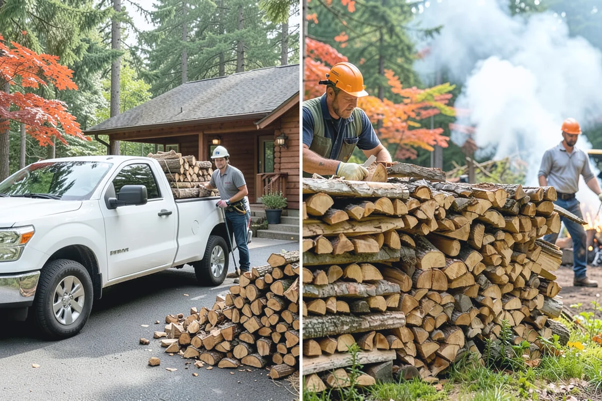 Firewood Area Cleanup in Sumner, Pierce County, WA - Assess the full firewood area and note all the material to clear