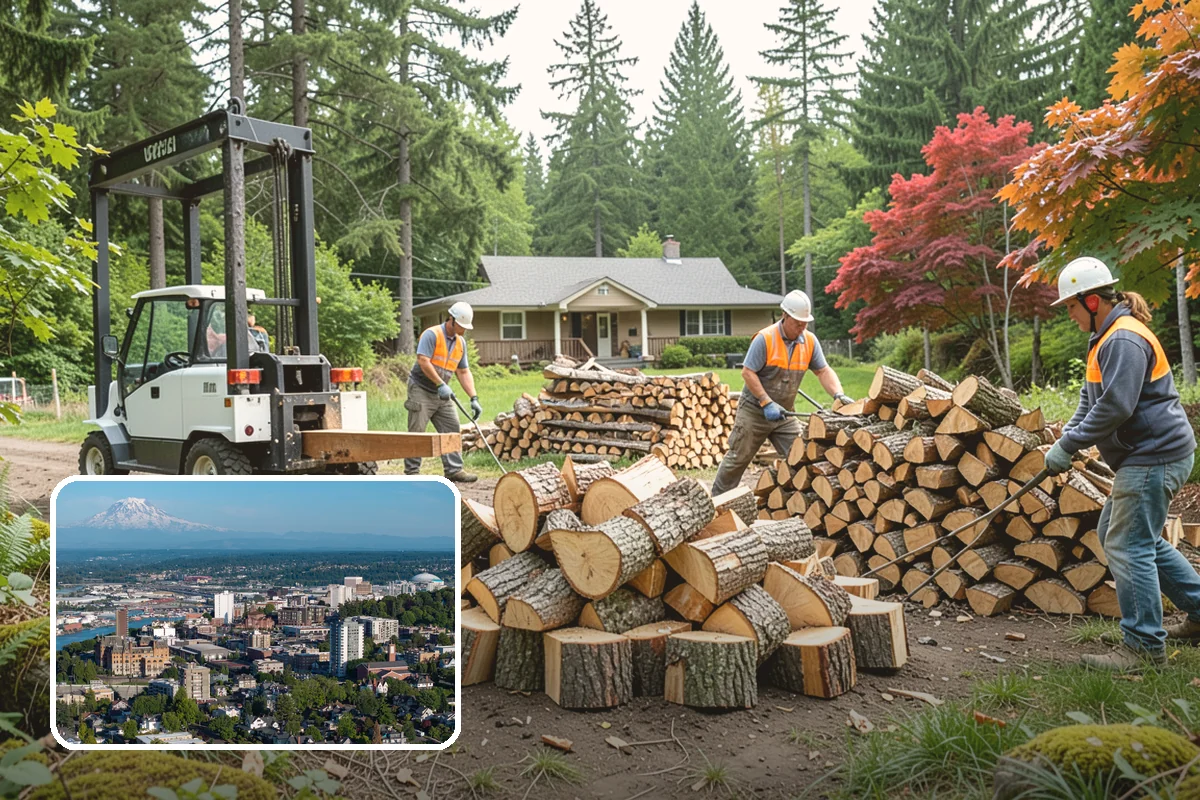Firewood Area Cleanup in Tacoma, Pierce County, WA - Restores the whole firewood zone in one visit
