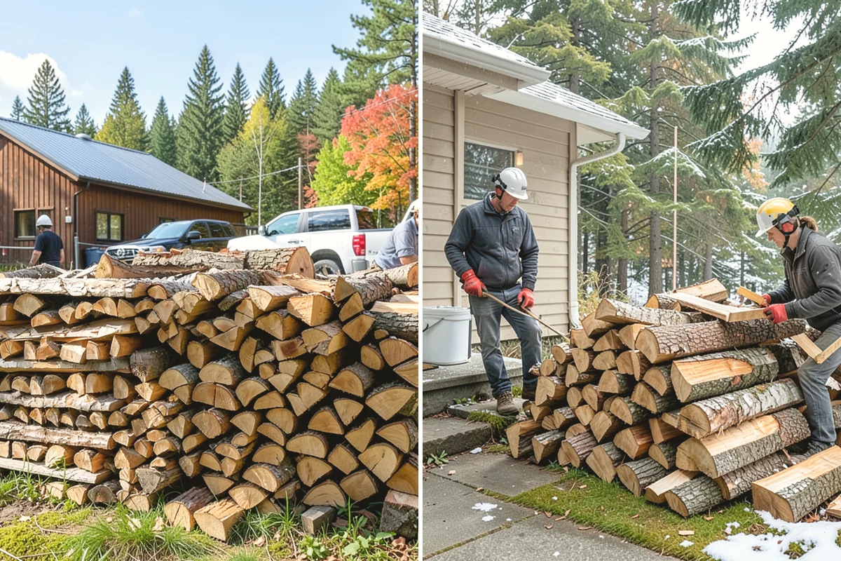 Firewood Area Cleanup in Tacoma, Pierce County, WA - Assess the full firewood area and note all the material to clear